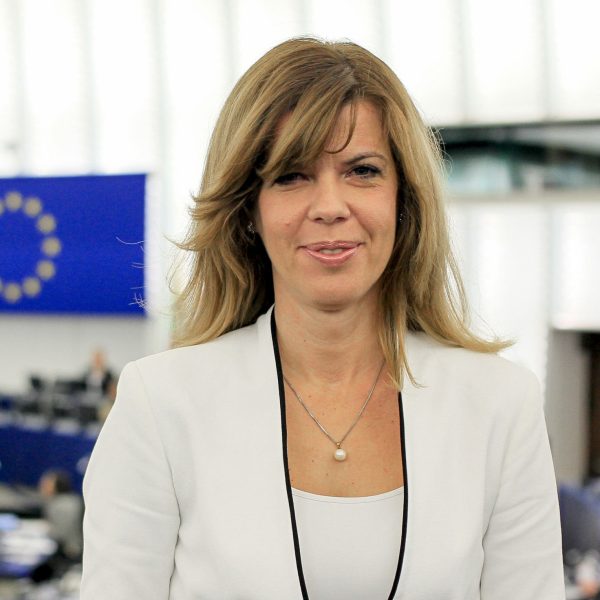 Biljana BORZAN in plenary chamber week 43 2014 in Strasbourg